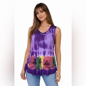 Y2K Tie Dye Festival Top Boho Fairycore top